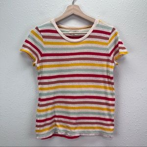 Madewell striped baby tee short sleeve crewneck neck T-shirt